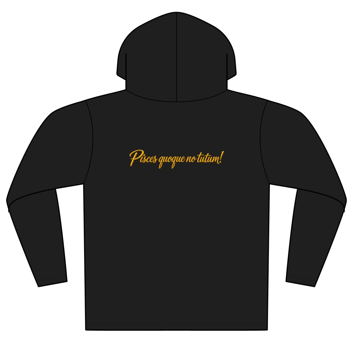 Reel Men Fishing Hoodie — Gold Angler Graphic Pullover