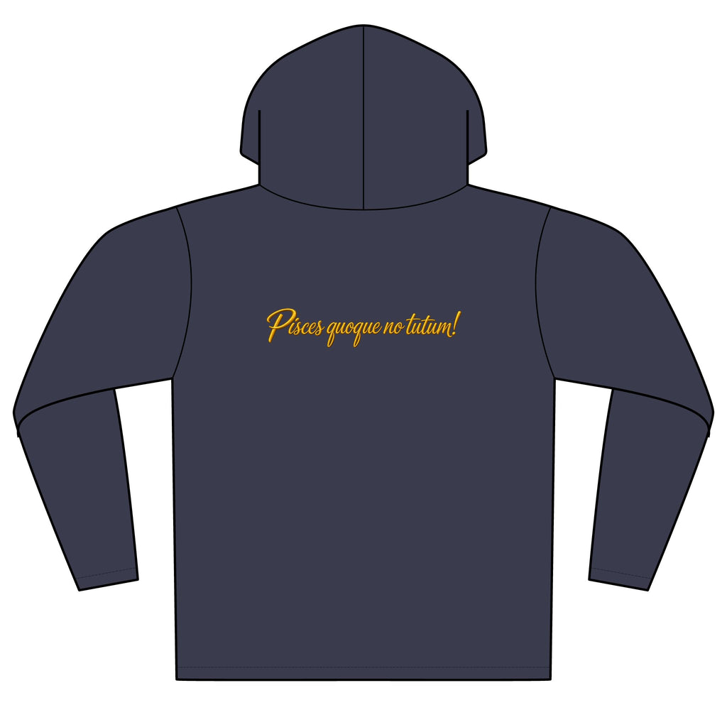 Reel Men Fishing Hoodie — Gold Angler Graphic Pullover