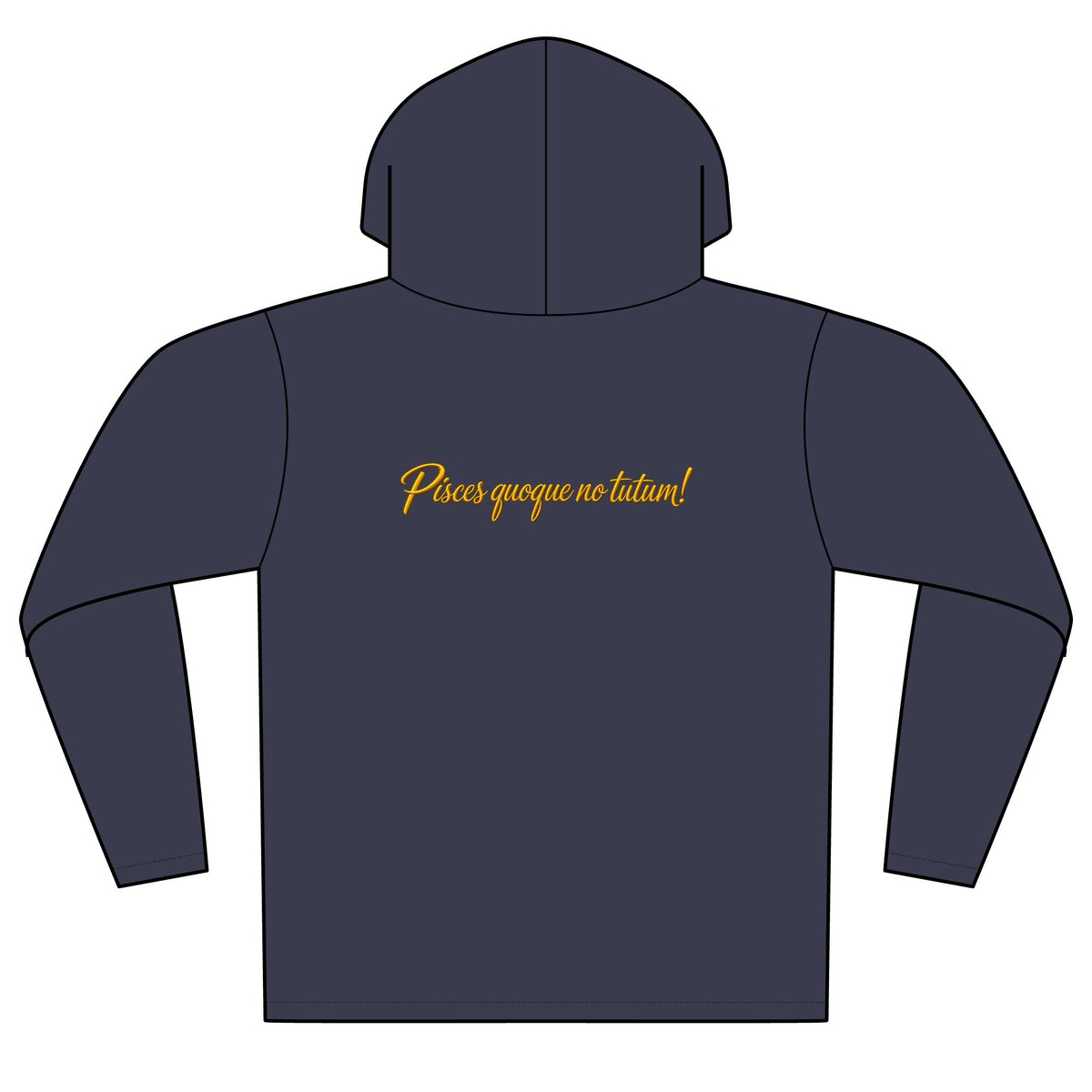 Reel Men Fishing Hoodie — Gold Angler Graphic Pullover
