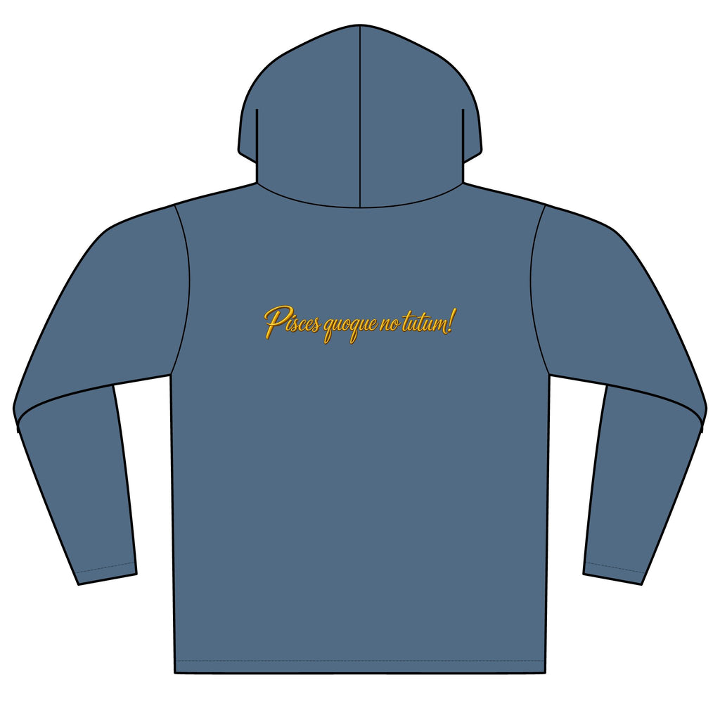 Reel Men Fishing Hoodie — Gold Angler Graphic Pullover