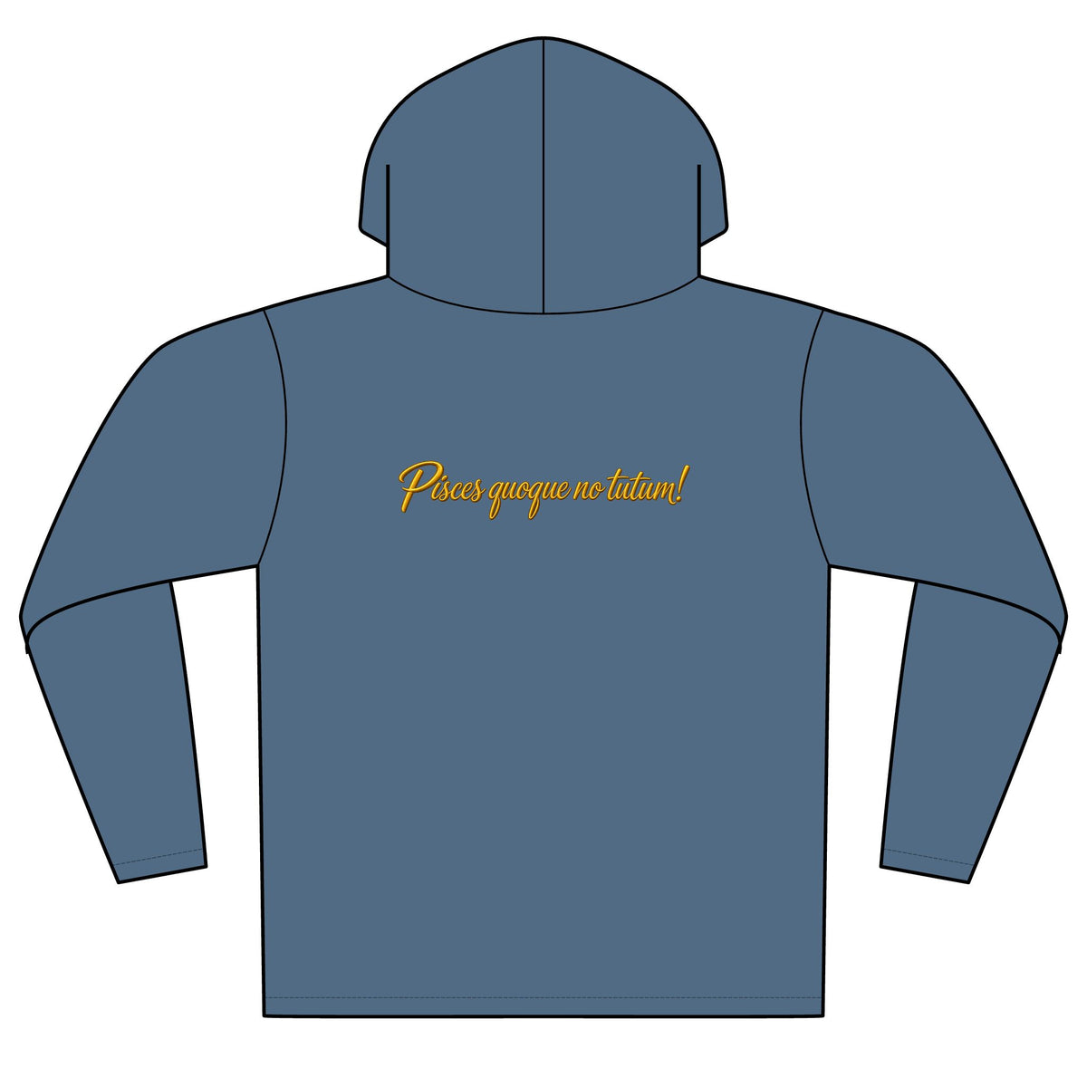 Reel Men Fishing Hoodie — Gold Angler Graphic Pullover