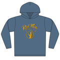 Reel Men Fishing Hoodie — Gold Angler Graphic Pullover